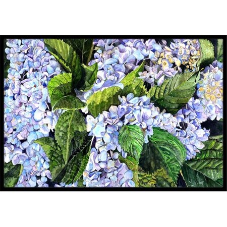 Carolines Treasures Carolines Treasures 8730MAT 18 x 27 in. Hydrangea Indoor Or Outdoor Mat 8730MAT